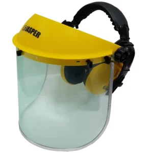 מגן פנים פלסטיק + אזניות